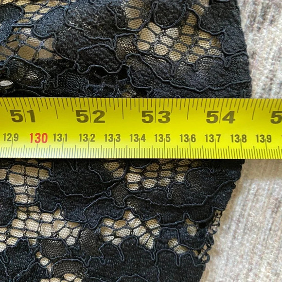 LAUREN by Ralph Lauren Black Classic Elegant Lace  Mermaid Midi Dress Size 8 - Picture 13 of 13